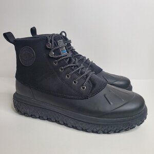 Palladium Mens Size 12 Crushion Scrmbl DBL Black Waterproof Duck Boots